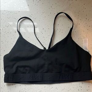 Nike Black Seamless Sports Bra with Racerback